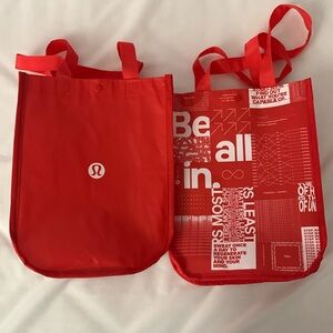 Lululemon Red Reusable Bags